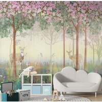 ФабрикаФресок Олени в лесу Афреска 403280 (300x280) Image #2