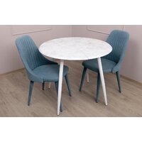 Древпром М120 ДП1-02-10 ф900 (мрамор белый/белый матовый) Image #3