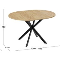 Трия Мэдисон раздвижной тип 1 (черный муар/дуб крафт золотой) Image #3