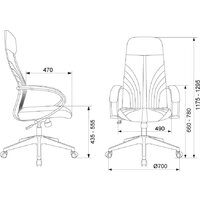 Бюрократ CH-610 (серо-голубой) Image #9