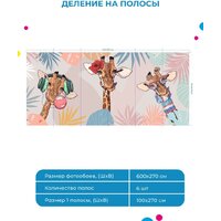 ФабрикаФресок Детские Веселые жирафы 256270 (600x270) Image #5