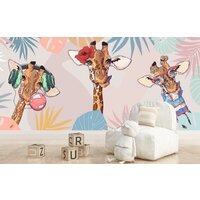 ФабрикаФресок Детские Веселые жирафы 256270 (600x270) Image #4