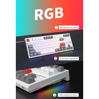 Royal Kludge RK-R87 RGB (белый, RK Brown) Image #7