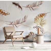 ФабрикаФресок Стильные светлые перья 823270 (300x270) Image #4