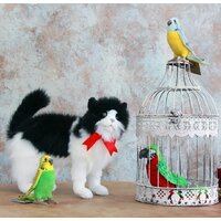 Hansa Сreation Кошка черно-белая 4221 (40 см) Image #15