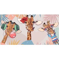 ФабрикаФресок Детские Веселые жирафы 255270 (500x270)