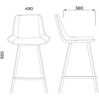 AksHome Leros (темно-зеленый велюр HLR-57/черный) Image #6