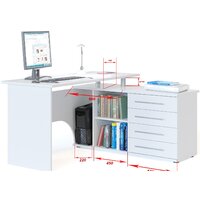 Сокол КСТ-109 левый (дуб сонома/белый) Image #2