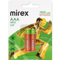Mirex AAA 1100mAh 2 шт HR03-11-E2