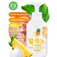 Grass Пенка для душа Milana с экстрактом ананаса 750 мл Image #7