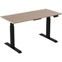 WellDesk WDЕ Uplift 1395x800х28 (черный/ясень шимо)