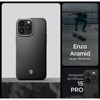 Spigen Enzo Aramid для iPhone 15 Pro ACS07045 (черный) Image #9