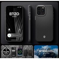 Spigen Enzo Aramid для iPhone 15 Pro ACS07045 (черный) Image #14