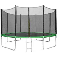 Happy Jump 14ft Pro 435 см с внешней сеткой и лестницей