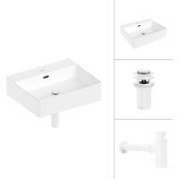 Lauter 21478 + клапан 21190W + сифон 21635W (белый матовый)