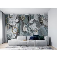 ФабрикаФресок Перья и мраморные круги 924270 (400x270) Image #4