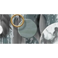 ФабрикаФресок Перья и мраморные круги 924270 (400x270) Image #2