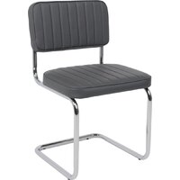 AksHome Славия Люкс Pegaso (темно-серая экокожа/хром) Image #1