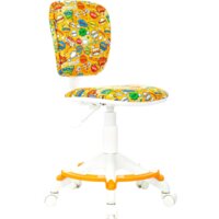 Бюрократ CH-W204/F (пластик белый/оранжевый бэнг)