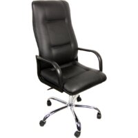 Деловая обстановка Филадельфия Стандарт хром (черный, кожа люкс)