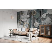 ФабрикаФресок Перья и мраморные круги 923270 (300x270) Image #4