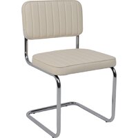 AksHome Славия Люкс Pegaso (крем экокожа/хром)