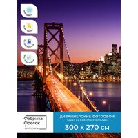 ФабрикаФресок Бруклинский Мост. Ночной Нью-Йорк 1113270 (300x270) Image #4