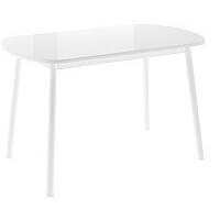 Мебель Импэкс Leset Мидел (металл белый/стекло белое)