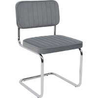 AksHome Славия Люкс Kiton 711 (серый велюр/хром)