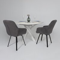 Мамадома Ronaldo-120 раздвижной 120-160 (patagonoa bianco gloss premium cer/белый) Image #4