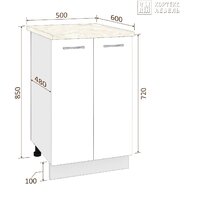 Кортекс-мебель Корнелия Лира НШ50р (оникс/марсель) Image #3