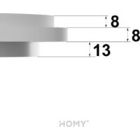 HOMY AIR Lite круглый AL100W d150 (белая) Image #14