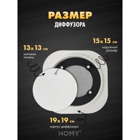 HOMY AIR Lite круглый AL100W d150 (белая) Image #3