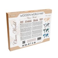 Eco-Wood-Art «Карта Мира Large» Шоко Уорлд Image #4