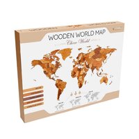 Eco-Wood-Art «Карта Мира Large» Шоко Уорлд Image #3