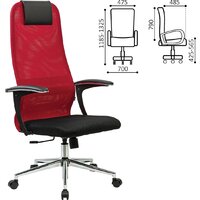 Brabix EX-801 532921 (черный/красный) Image #4