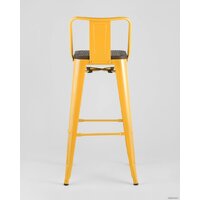 Stool Group Tolix со спинкой YD-H765E-W LG-06 (желтый глянцевый/темное дерево) Image #6