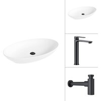 Lauter 21571 + Moon 21СК8691BS с сифоном 21635B (черный матовый) Image #1