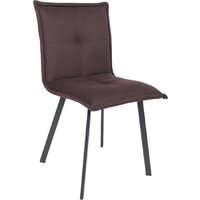 AksHome Рубик U (Velutto 24 темно-коричневый велюр/черный)