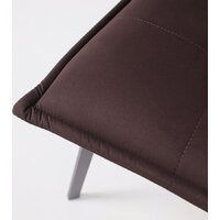 AksHome Рубик U (Velutto 24 темно-коричневый велюр/черный) Image #16