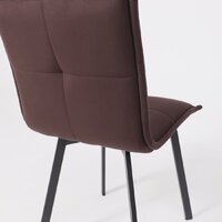 AksHome Рубик U (Velutto 24 темно-коричневый велюр/черный) Image #19