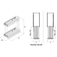 Starax 200 S-2213-C (боковое крепление, хром) Image #3