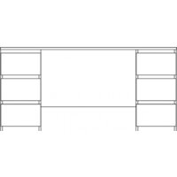 Mio Tesoro Кастор 6 ящиков 151x65 2.03.06.040.1 (белый) Image #6