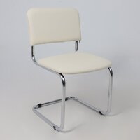 AksHome Славия (кремовый кожзам/хром) Image #2