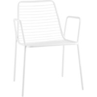 Stool Group Дели с подлокотниками LV-107-9016 (металл белый)