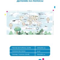 ФабрикаФресок Детская карта с лесом 314200 (400x200) Image #5