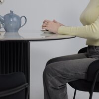 Аврора Раунд D1100 (камень белый Elyt pulido/черный матовый) Image #3