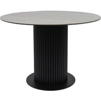 Аврора Раунд D1100 (камень белый Elyt pulido/черный матовый)