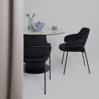 Аврора Раунд D1100 (камень белый Elyt pulido/черный матовый) Image #4