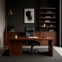 AksHome Немига 1 (кожа натуральная Black/основание хром) Image #15